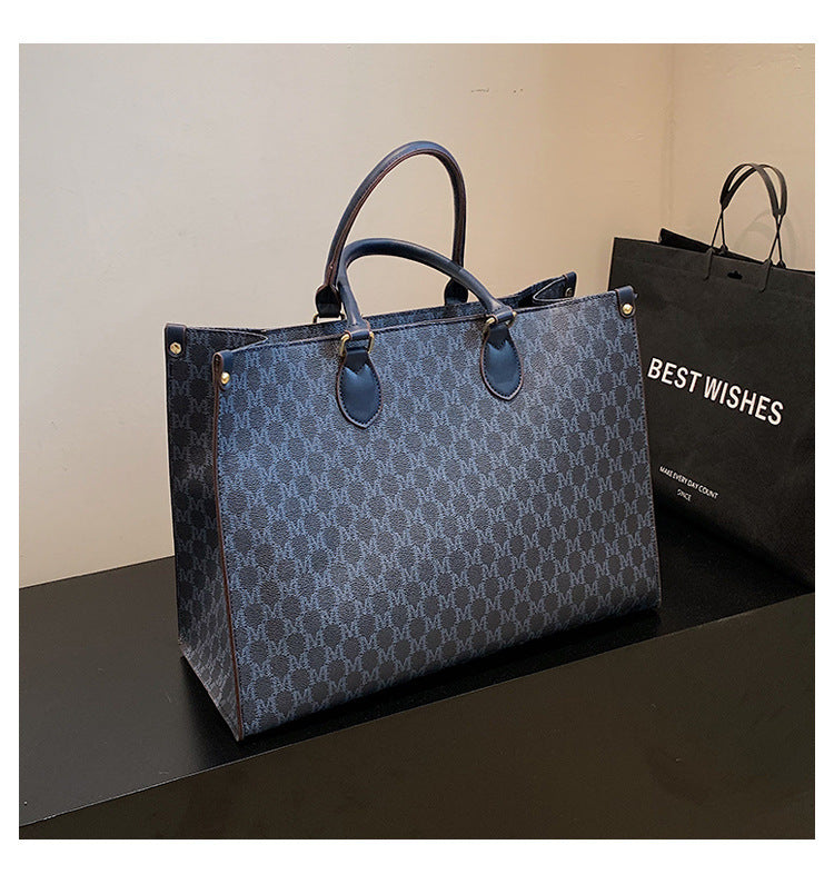 Retro Large Capacity Shoulder Tote Bag