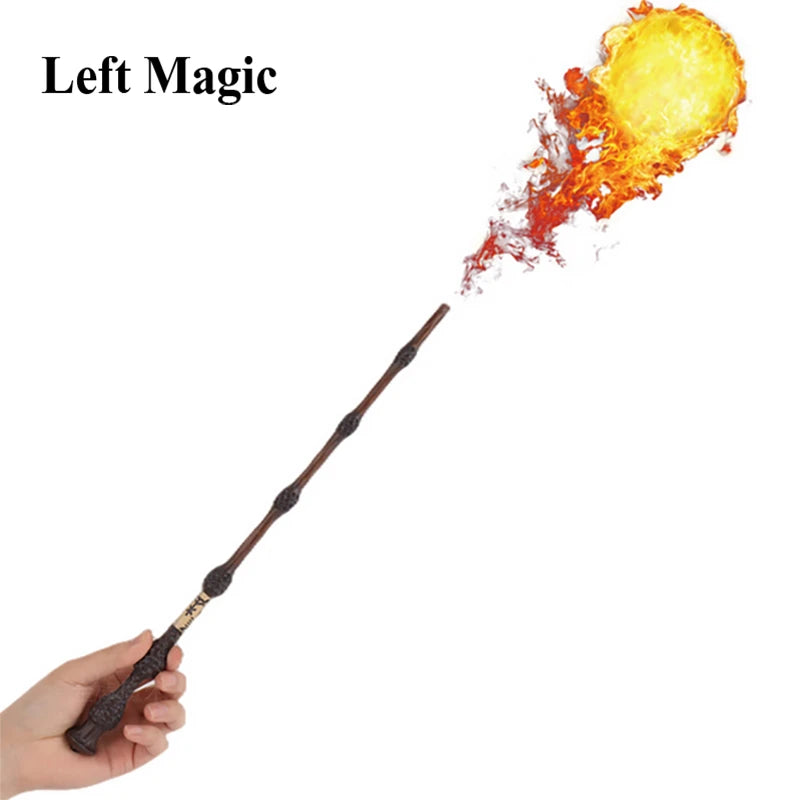 Cosplay Electronic Fire Flasher Magic Wands Tricks (Inner Diameter 6mm) Flame Lighter Device Props Magicians Accessories