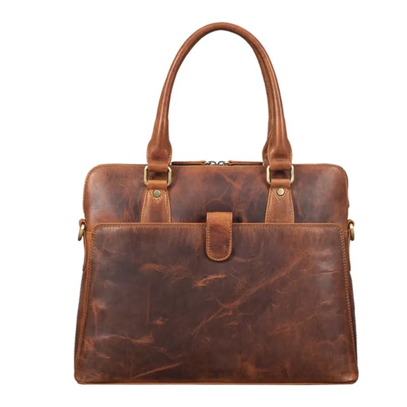 Brown Vintage Leather Handbag - Submerge Shop