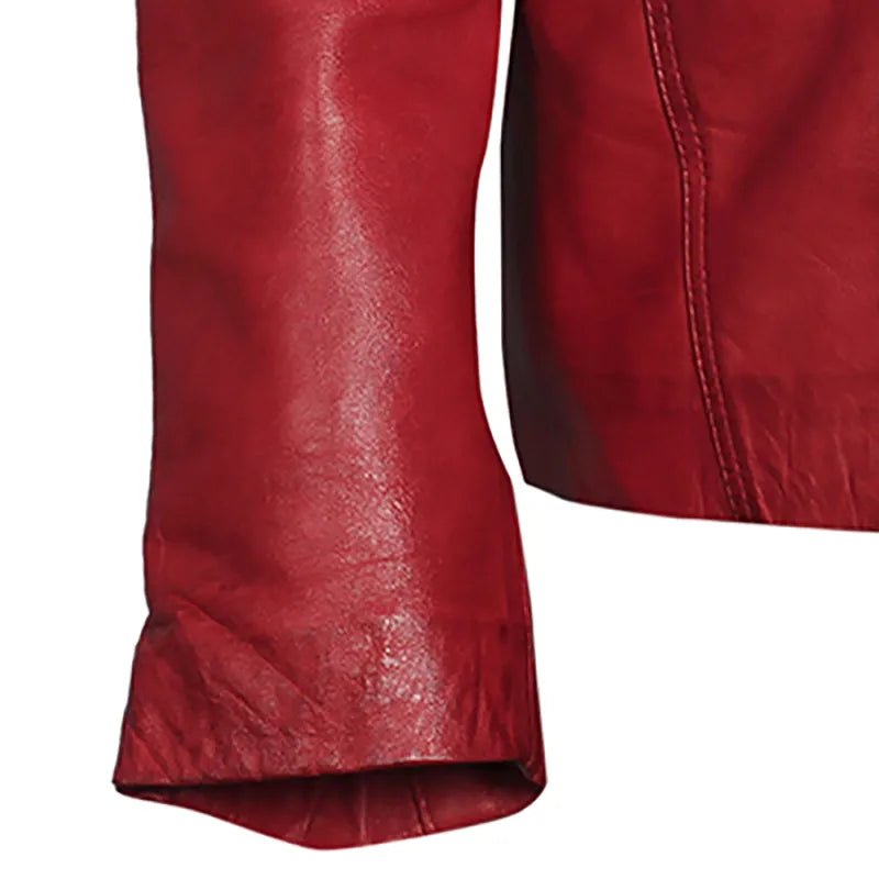 Daredevil Ben Affleck Red Leather Jacket - Submerge Shop