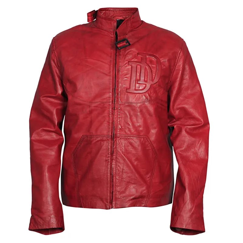 Daredevil Ben Affleck Red Leather Jacket - Submerge Shop