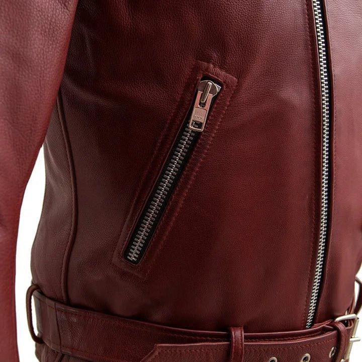 Fillmore Men’s Motorcycle Leather Jacket - Submerge Shop