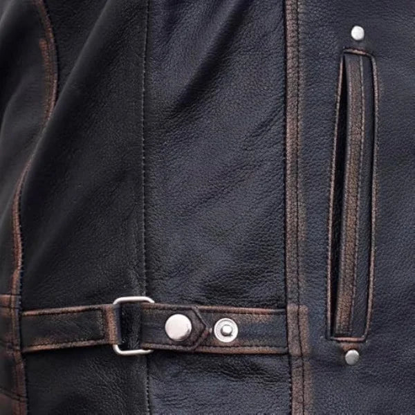 Leather Brown Rub Off Shaded Designer Brown Real - Submerge Shop