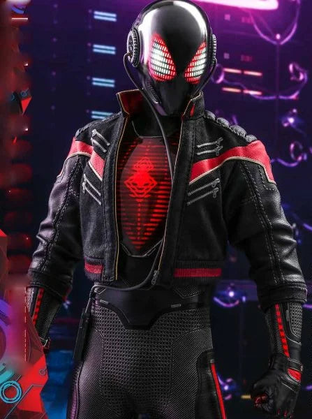 Miles Morales Spider-Man Motorcycle Leather Jacket
